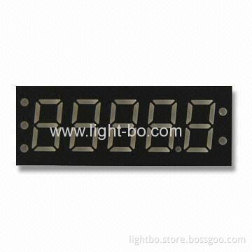 0.36" Cathode Super Red 5-digit 7-segment Led Display For Instrument Panels 